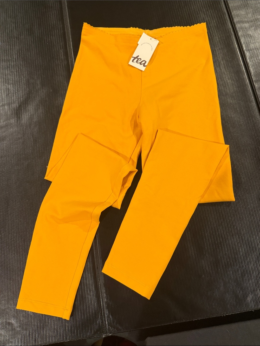 Tea Collection Gold/ Yellow Leggings - Stretchy Kids